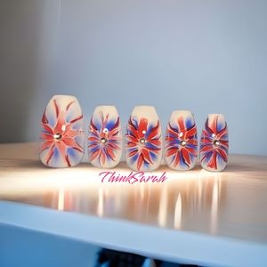 Red, White & Blue Flowers